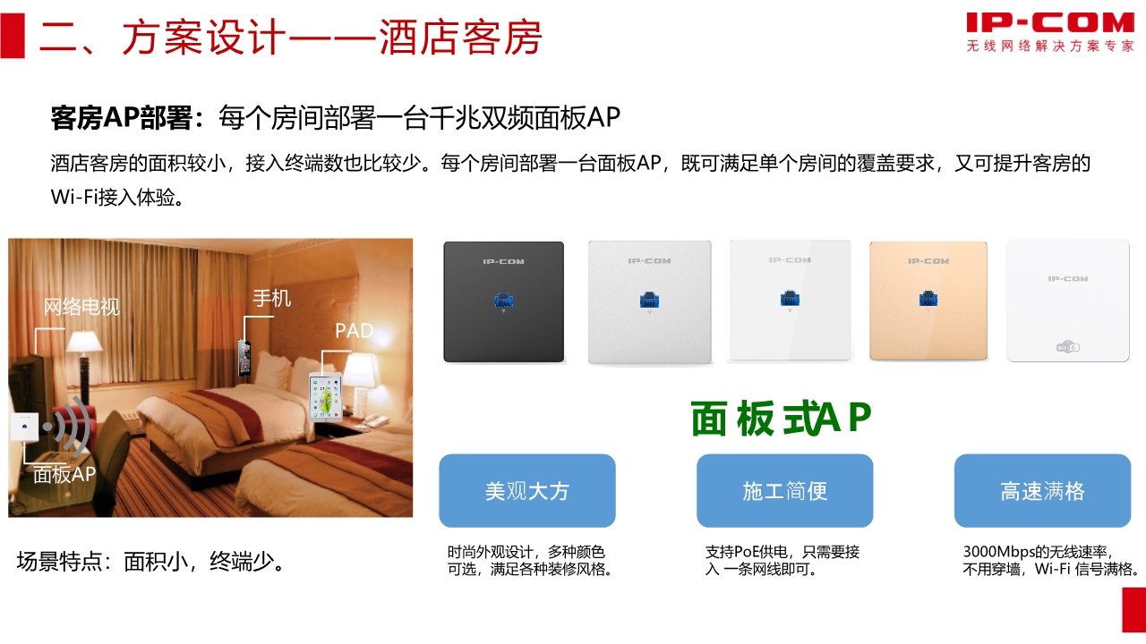 IP-COM酒店WLAN解决方案介绍（连锁酒店）-IP-COM官网-无线网络解决方案专家